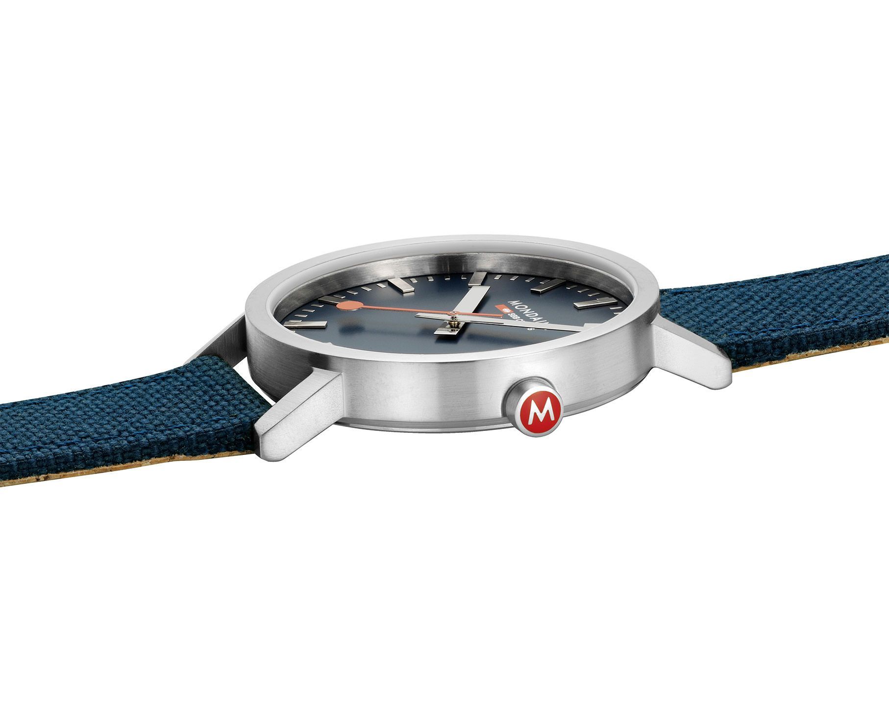 Mondaine Classic  Blue Dial 40 mm Quartz Watch For Unisex - 2