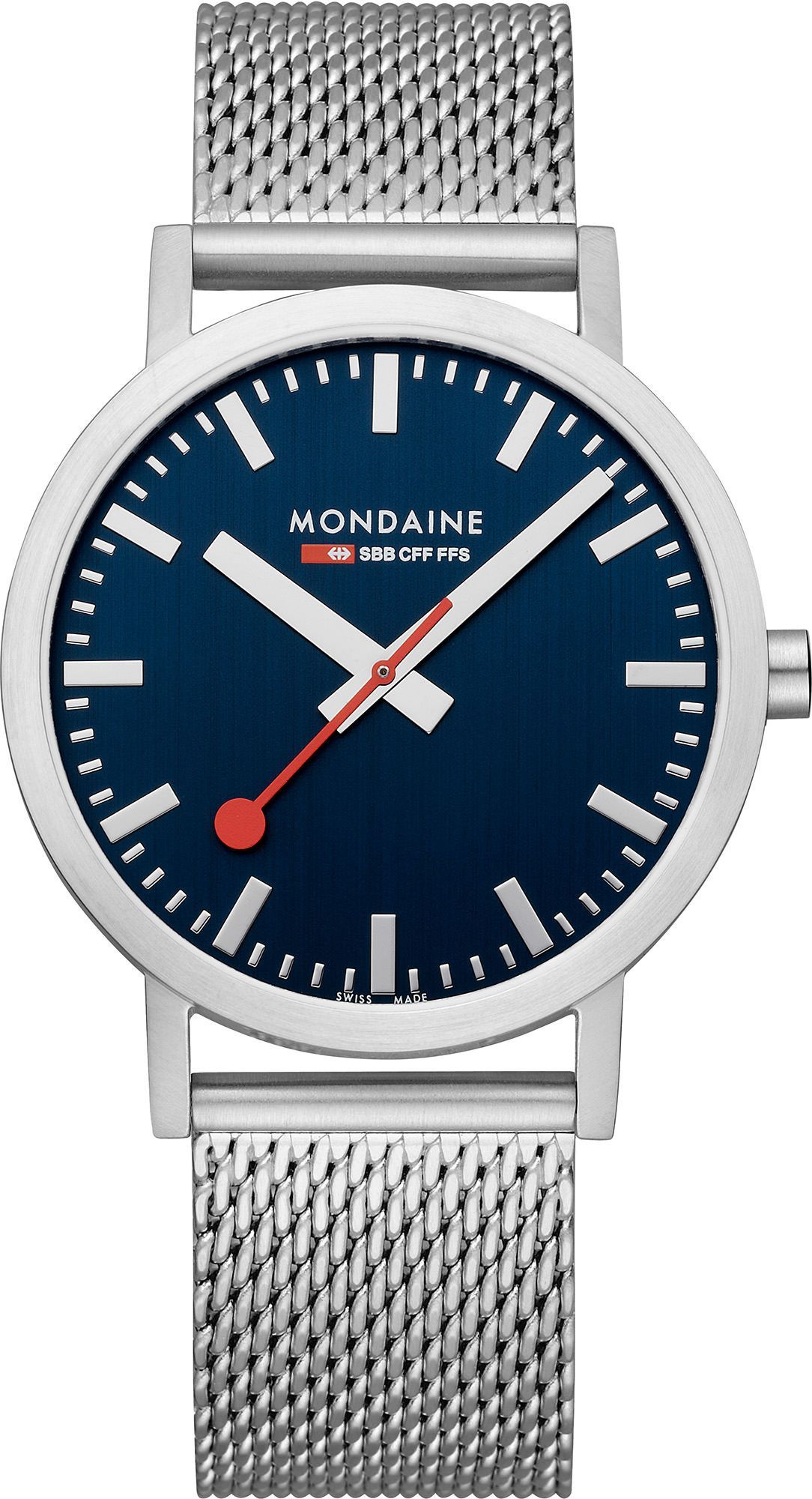 Mondaine  40 mm Watch in Blue Dial For Unisex - 1