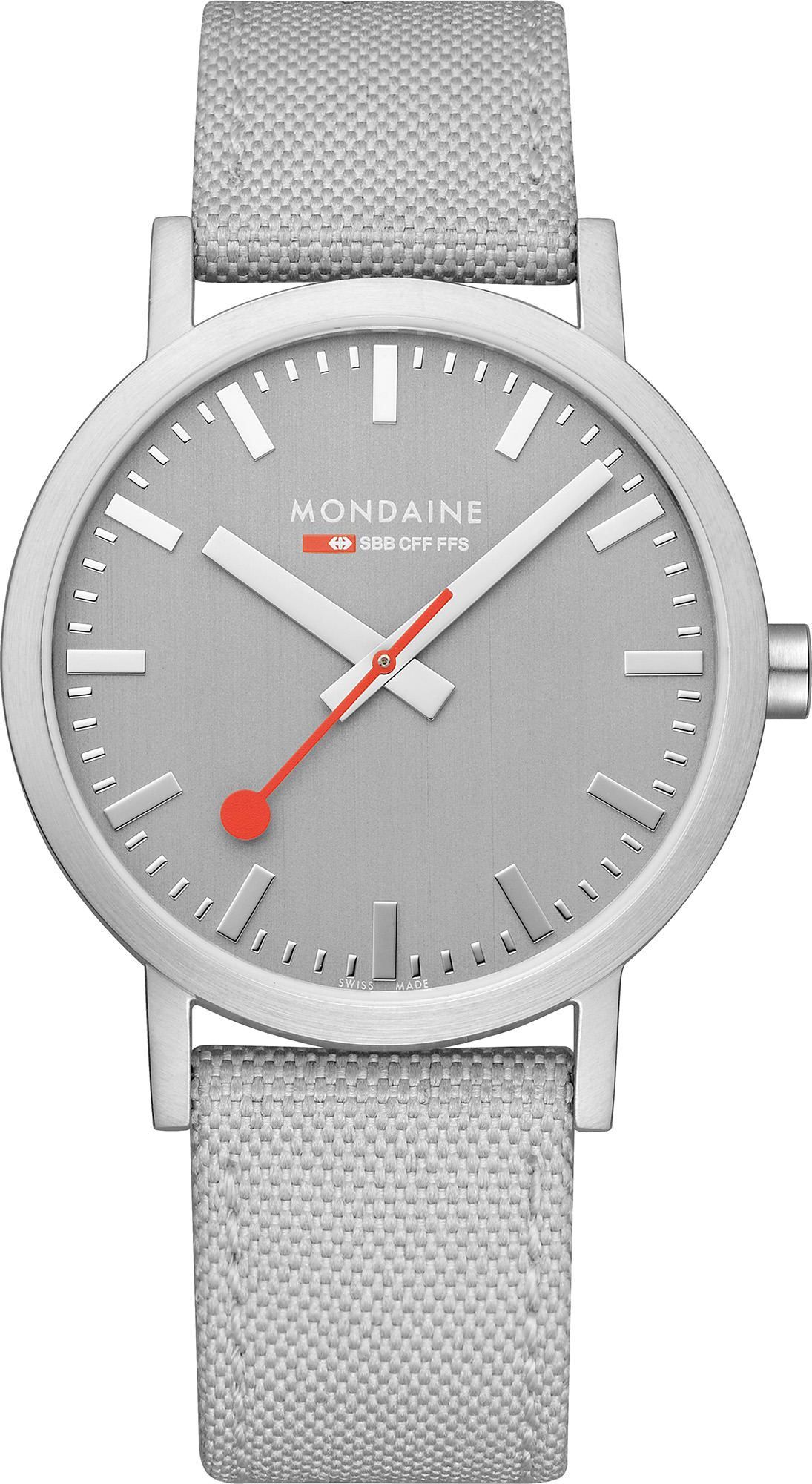 Mondaine  40 mm Watch in Grey Dial For Unisex - 1