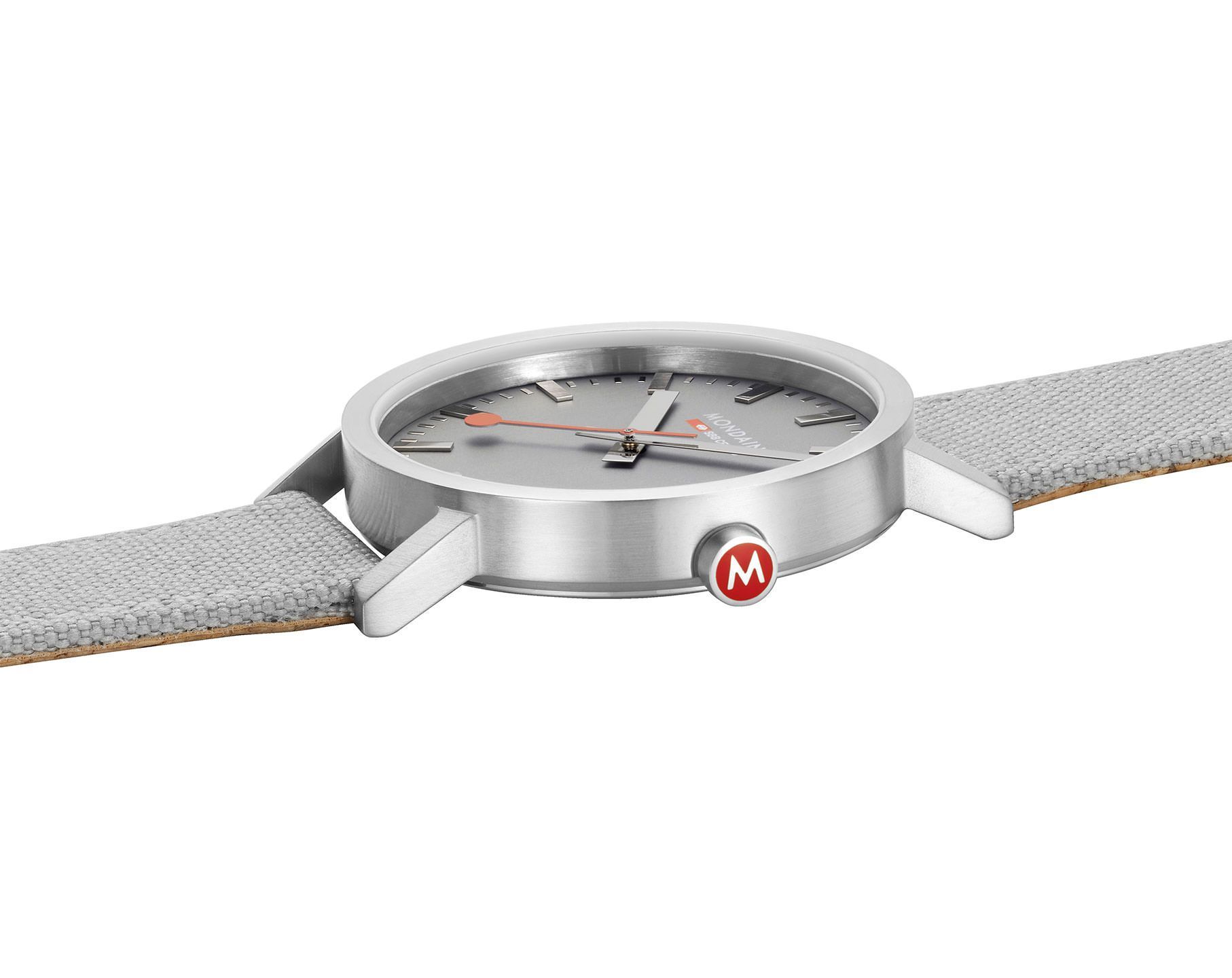 Mondaine  40 mm Watch in Grey Dial For Unisex - 2