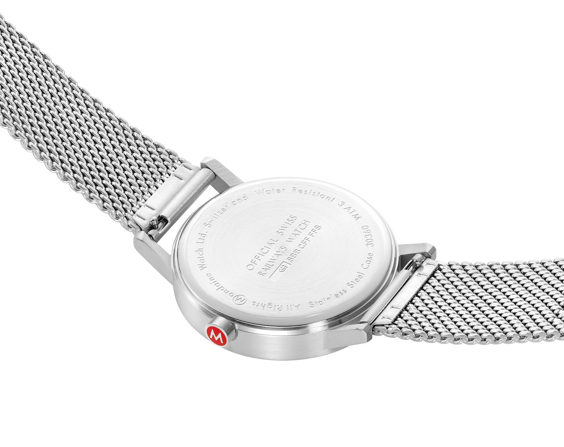 Mondaine  40 mm Watch in Grey Dial For Unisex - 3