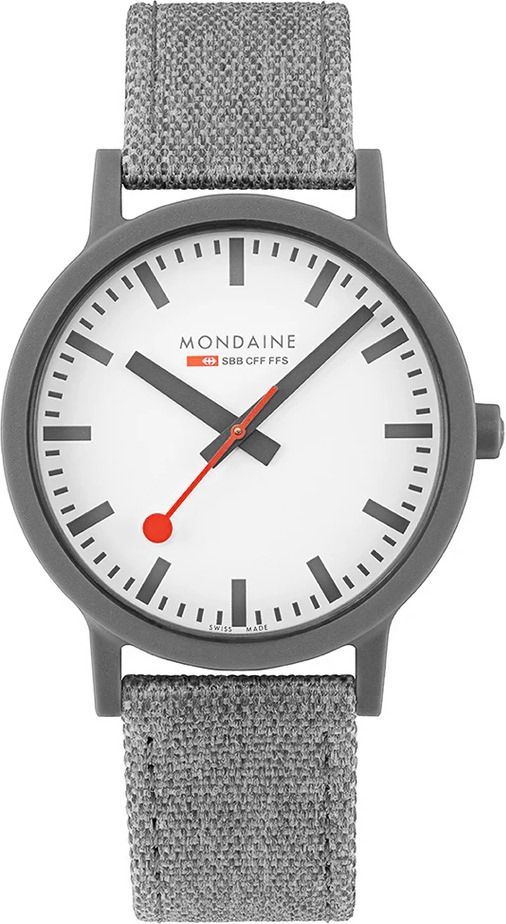 Mondaine Essence  White Dial 41 mm Quartz Watch For Men - 1