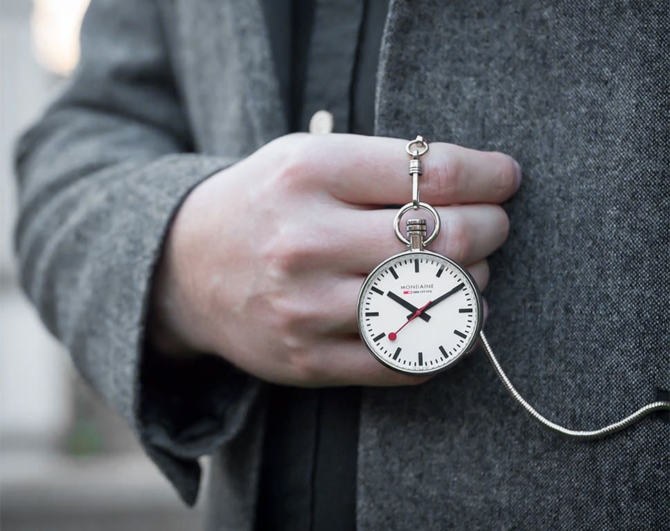 Mondaine Classic 51mm Pocket Watch