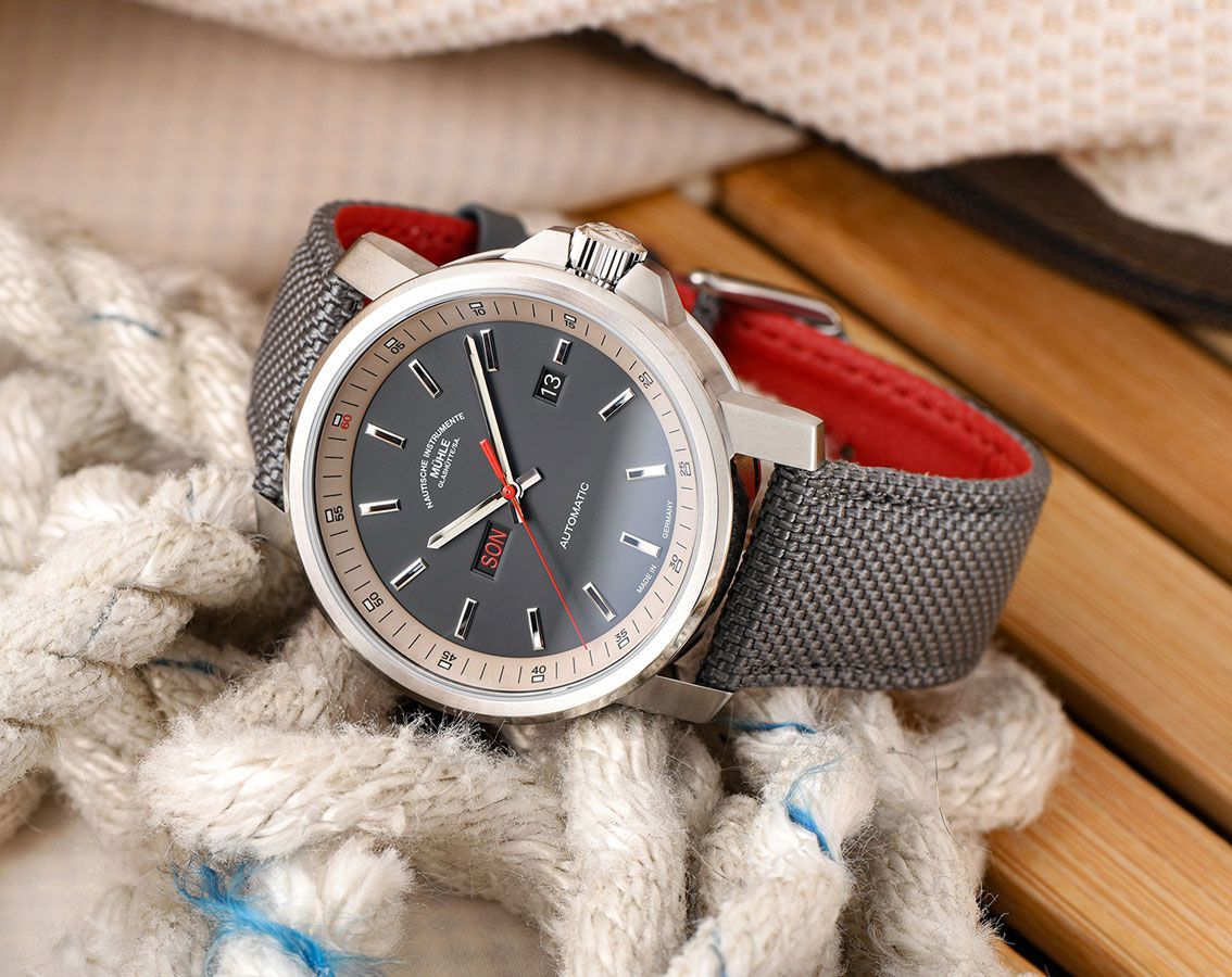 Mühle-Glashütte 29er  Grey Dial 42.4 mm Automatic Watch For Men - 4
