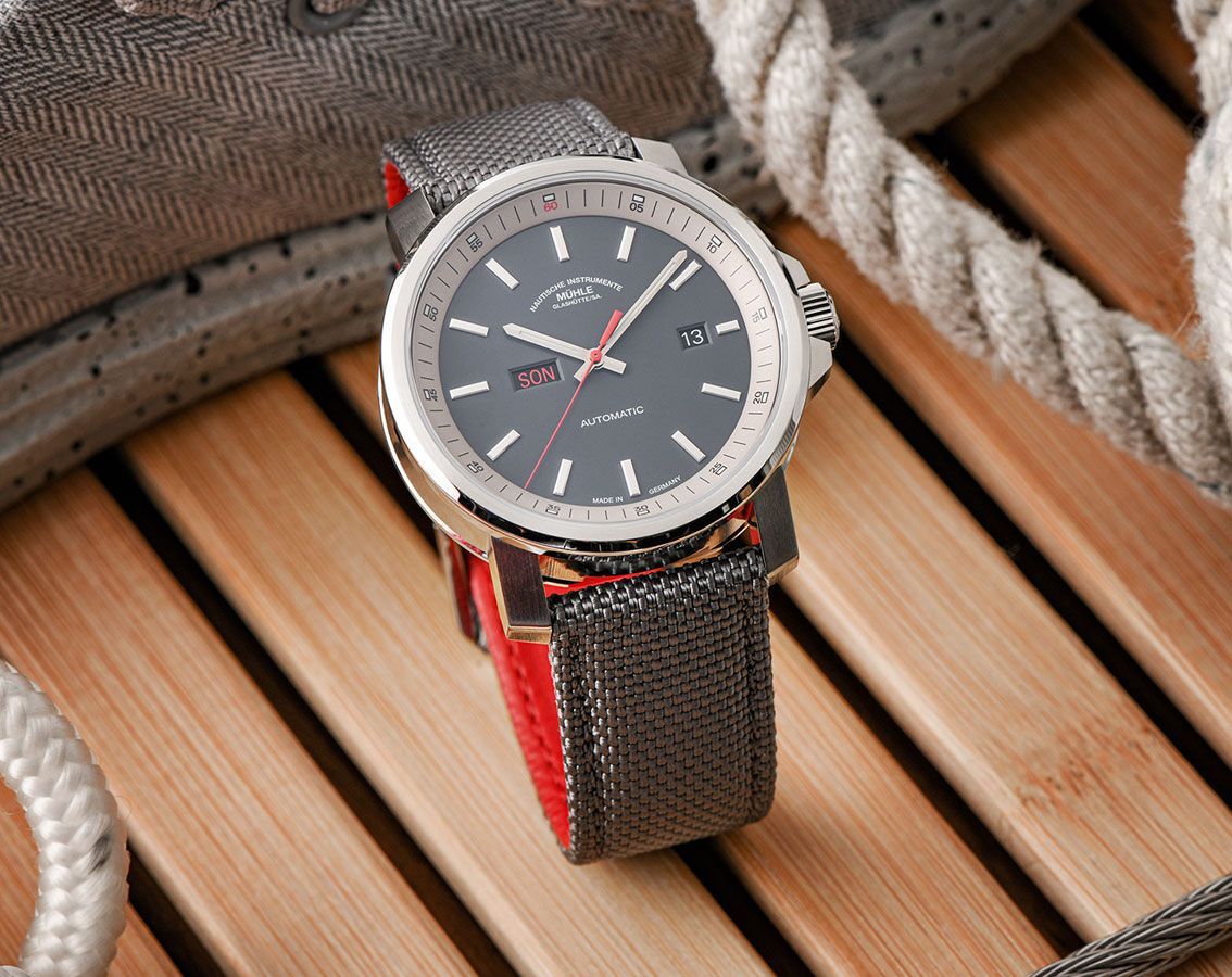 Mühle-Glashütte 29er  Grey Dial 42.4 mm Automatic Watch For Men - 5