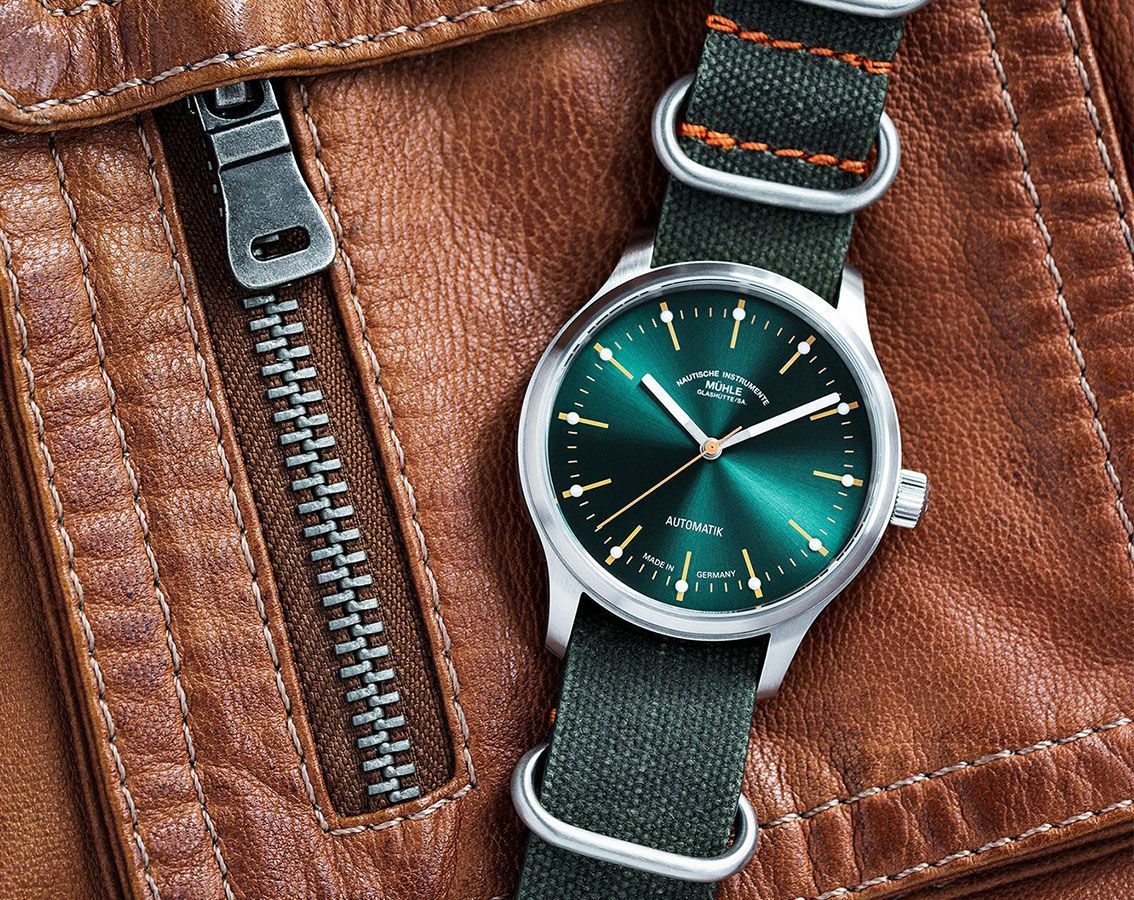 Mühle-Glashütte Panova  Green Dial 40 mm Automatic Watch For Men - 2