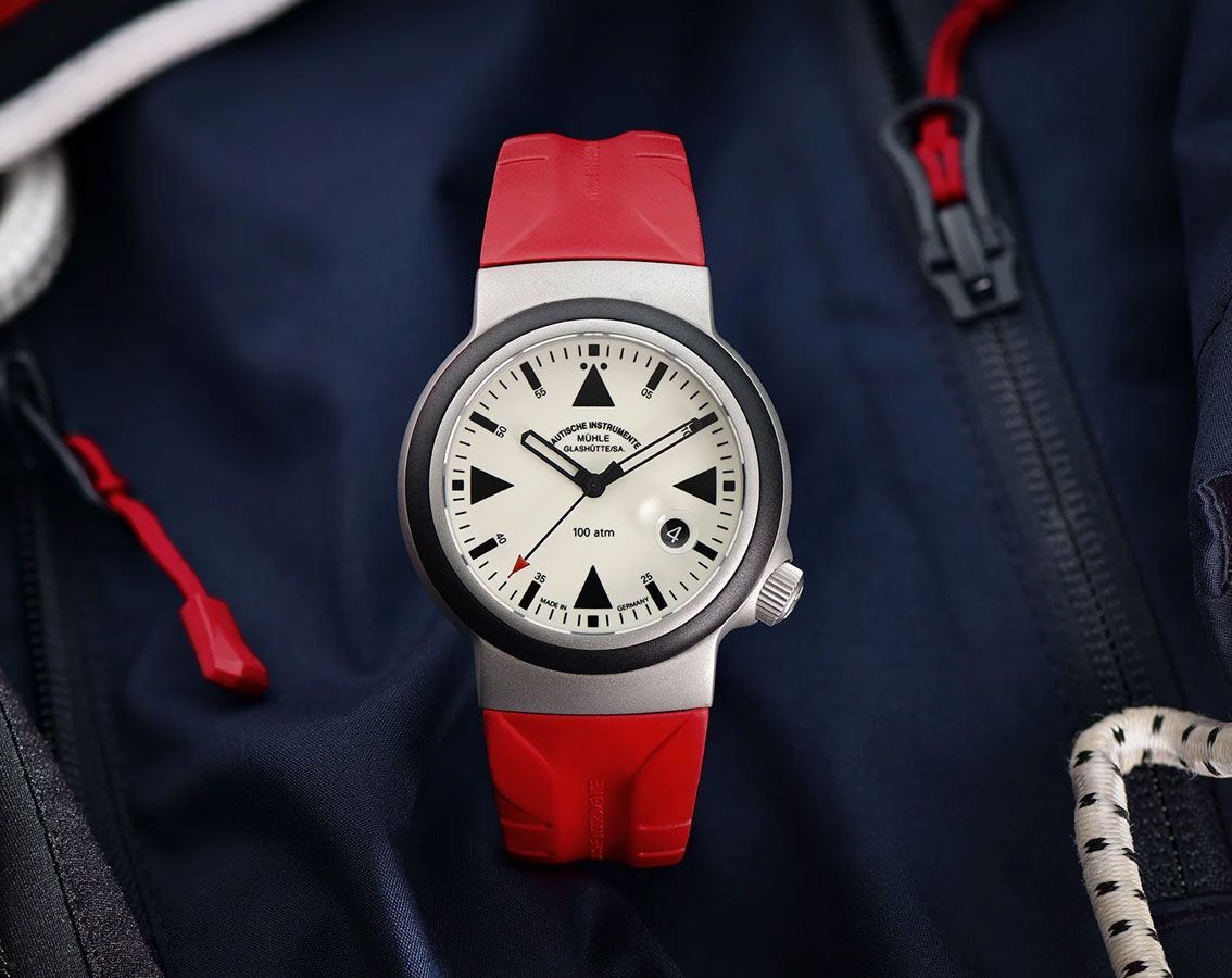 Mühle-Glashütte S.A.R. Rescue-Timer  Cream Dial 42 mm Automatic Watch For Men - 3