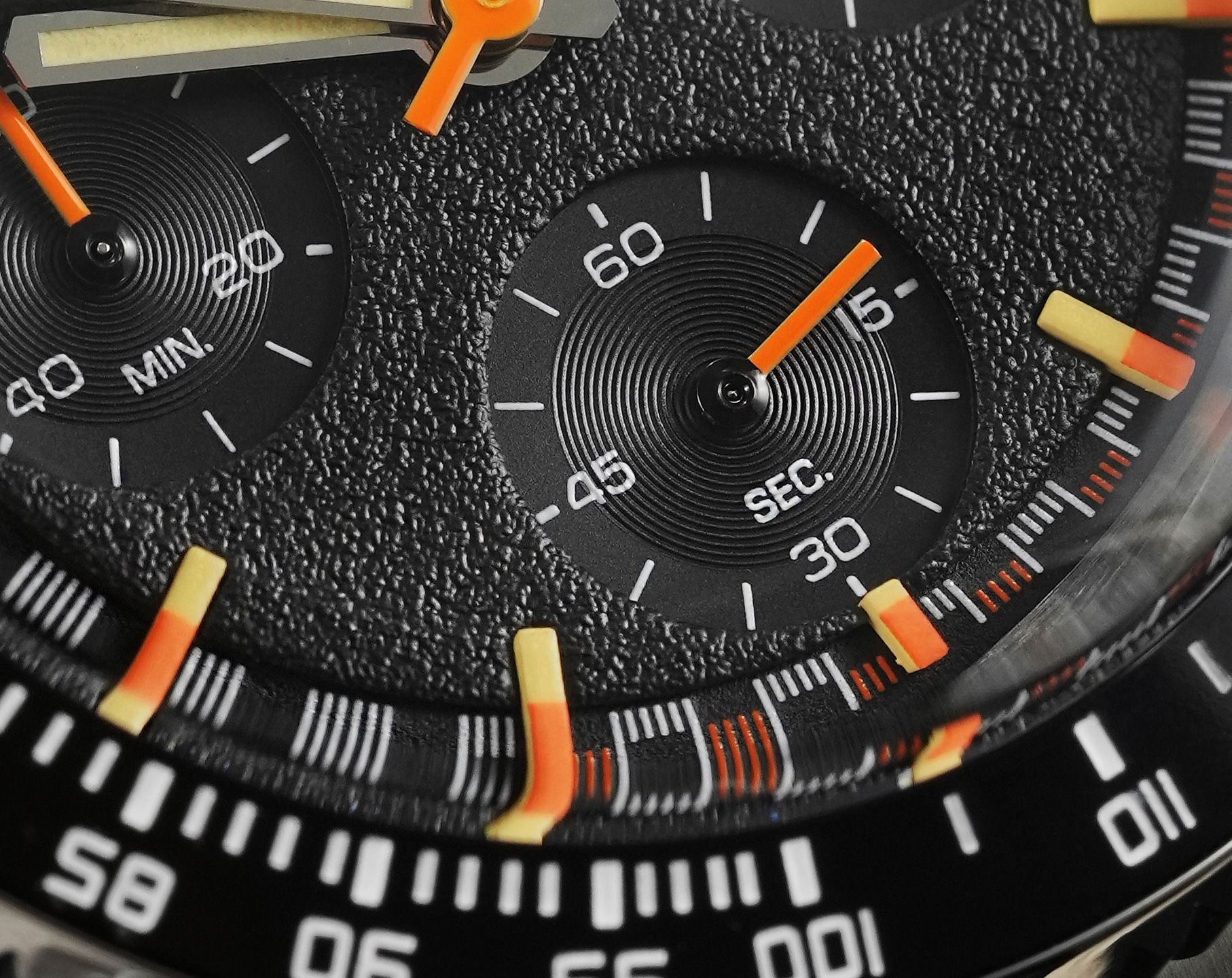 Nivada Grenchen Chronomaster Chronoking Black Dial 38 mm Quartz Watch For Men - 5