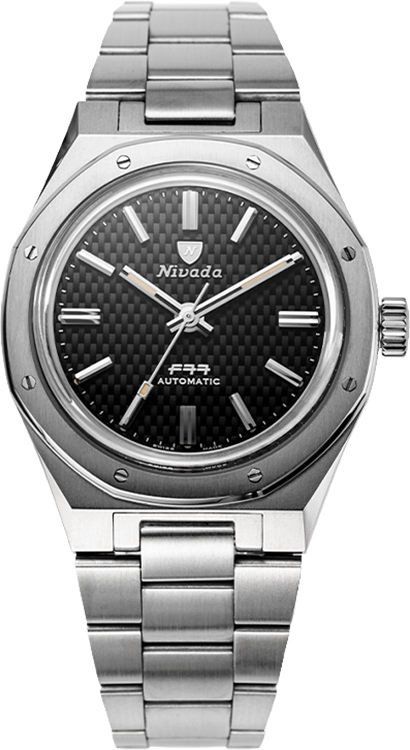 Nivada Grenchen F77 Stone Dials Anthracite Dial 37 mm Automatic Watch For Men - 1