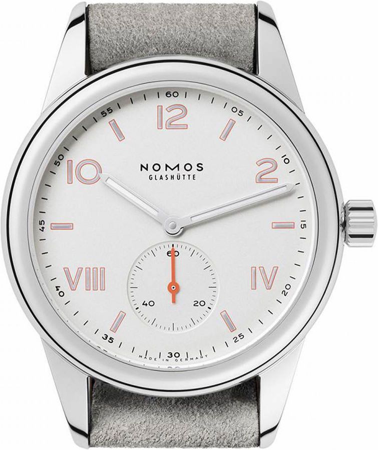 Nomos Glashutte Club  White Dial 36 mm Manual Winding Watch For Men - 1