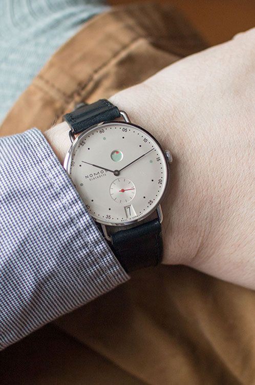 Nomos Glashutte  37 mm Watch in Silver Dial For Men - 9