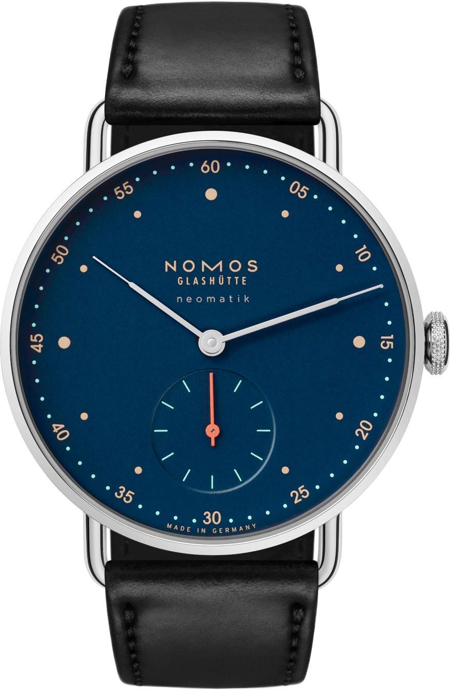 Nomos Glashutte Metro  Blue Dial 35 mm Automatic Watch For Unisex - 1