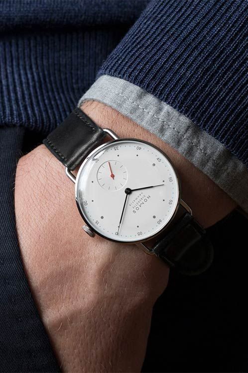 Nomos Glashutte Metro  White Dial 38.5 mm Automatic Watch For Men - 6