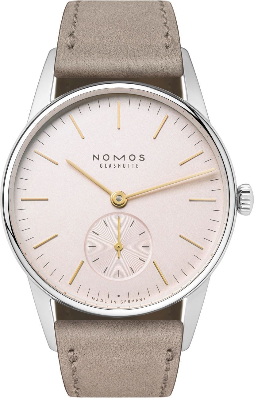 Nomos Glashutte Orion  Pink Dial 32.8 mm Manual Winding Watch For Unisex - 1