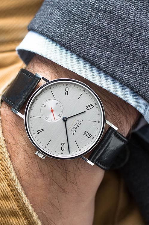 Nomos Glashutte Tangente  Silver Dial 38.5 mm Automatic Watch For Men - 6