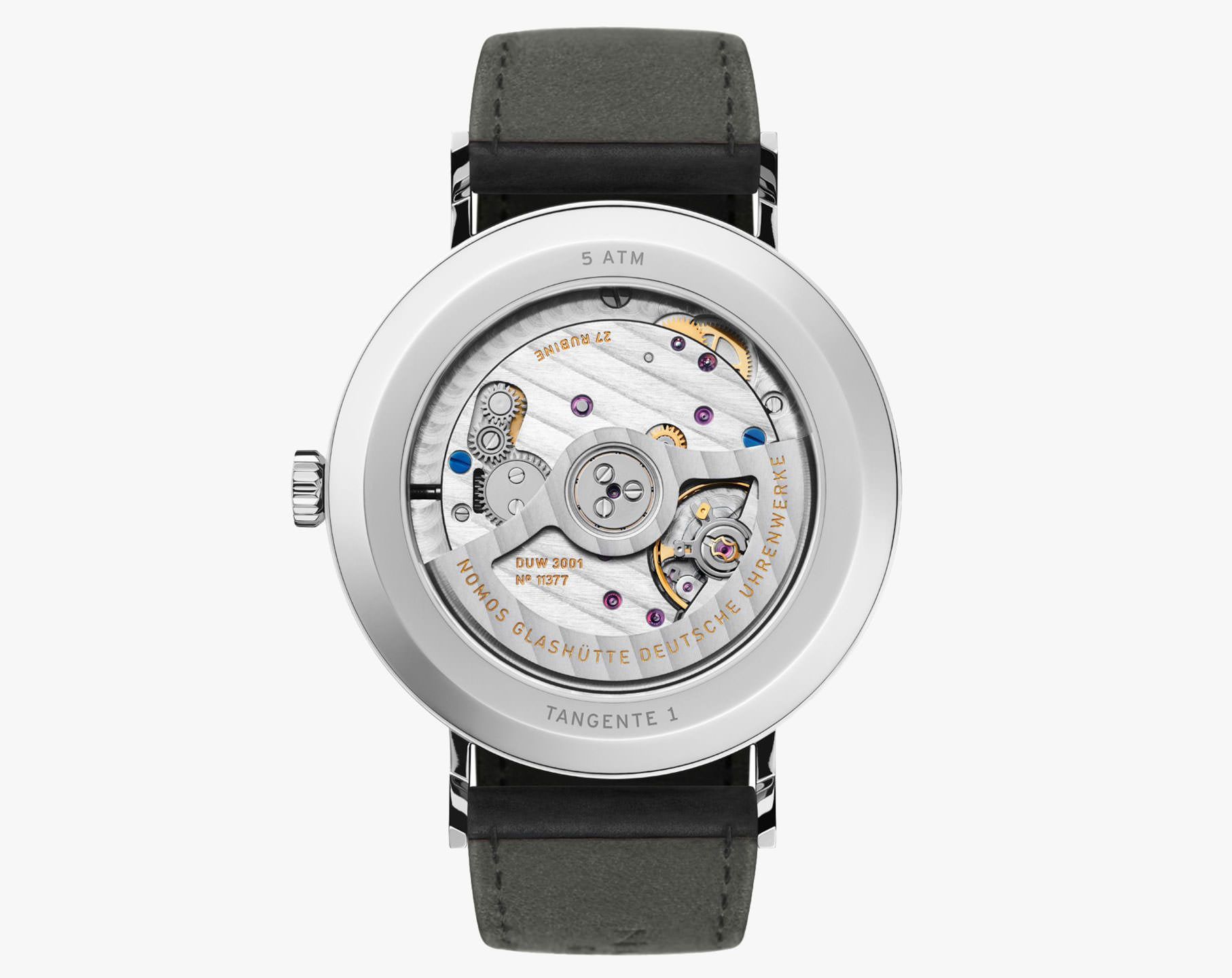 Nomos Glashutte Tangente 38.5 mm Watch in Grey Dial