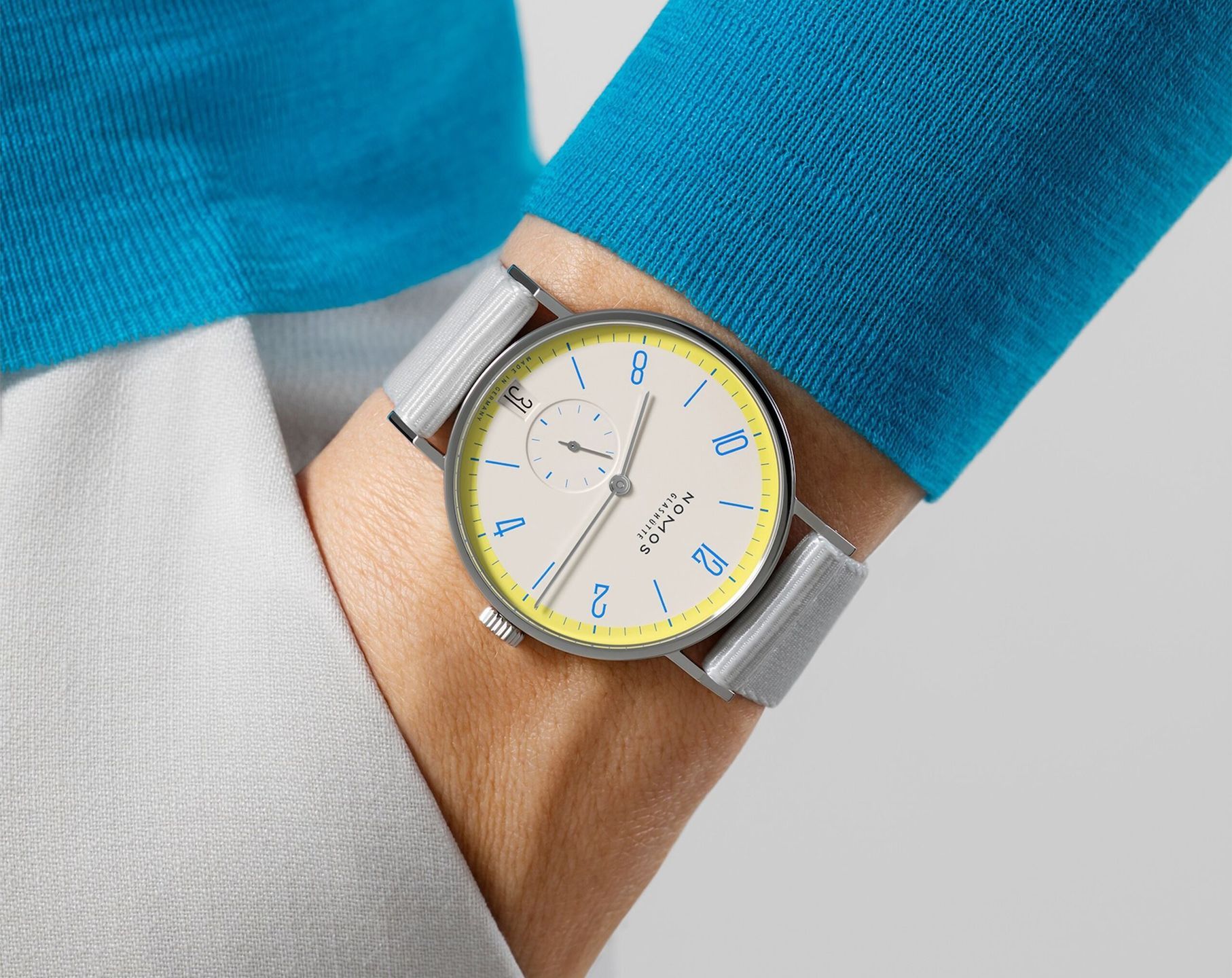Nomos Glashutte Tangente  Cream Dial 37.5 mm Manual Winding Watch For Women - 3