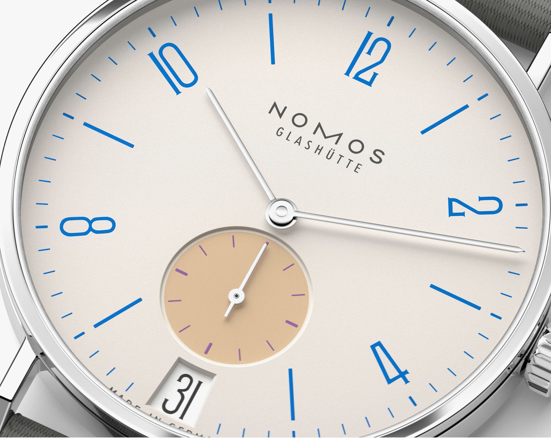 Nomos Glashutte Tangente  Cream Dial 37.5 mm Manual Winding Watch For Men - 4