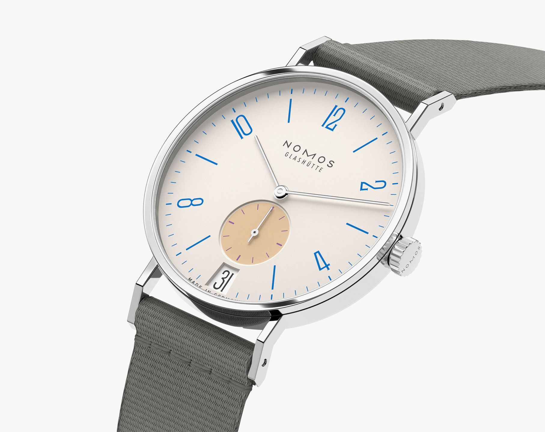 Nomos Glashutte Tangente  Cream Dial 37.5 mm Manual Winding Watch For Men - 8