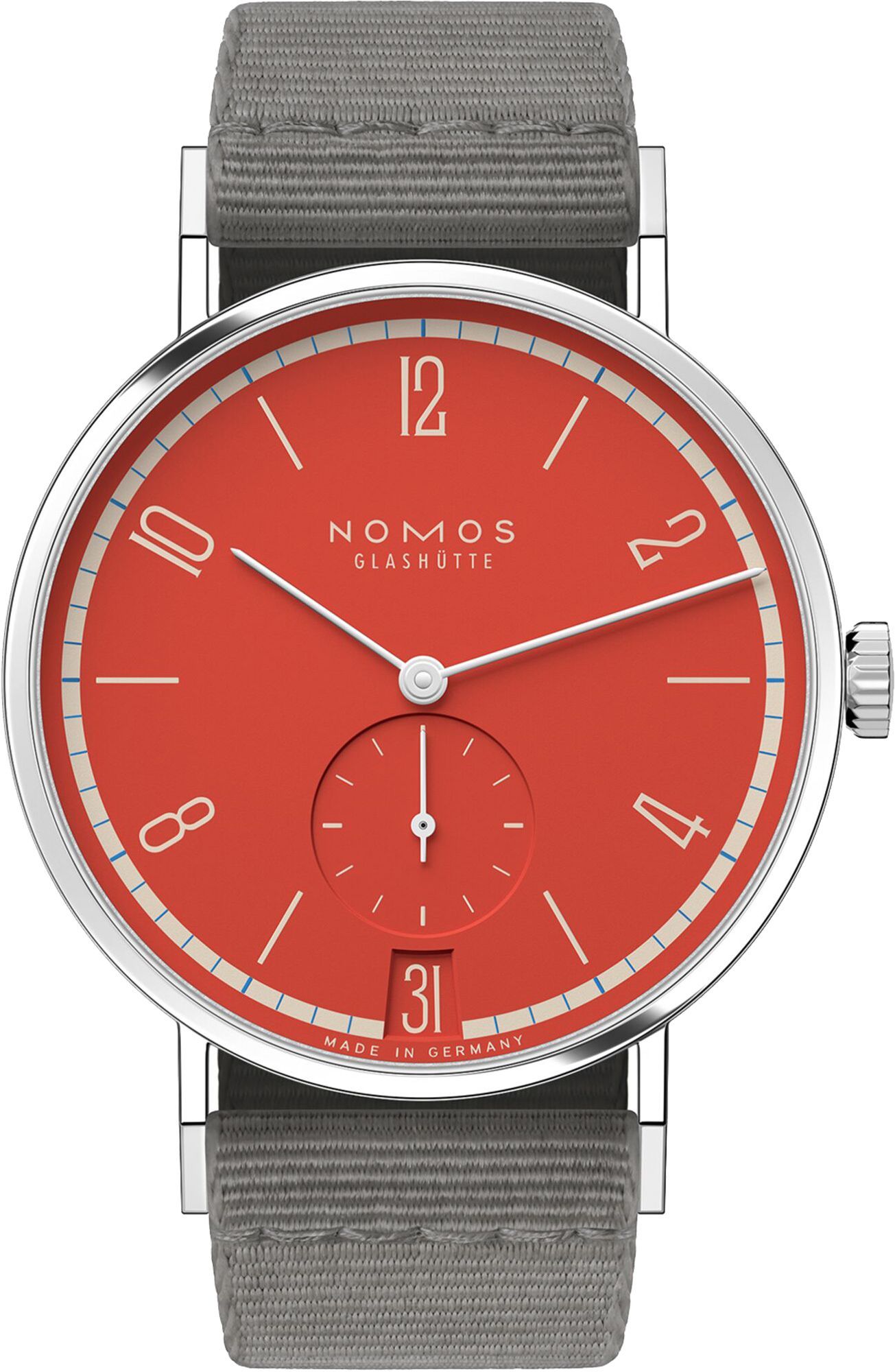 Nomos Glashutte Tangente  Red Dial 37.5 mm Manual Winding Watch For Women - 1