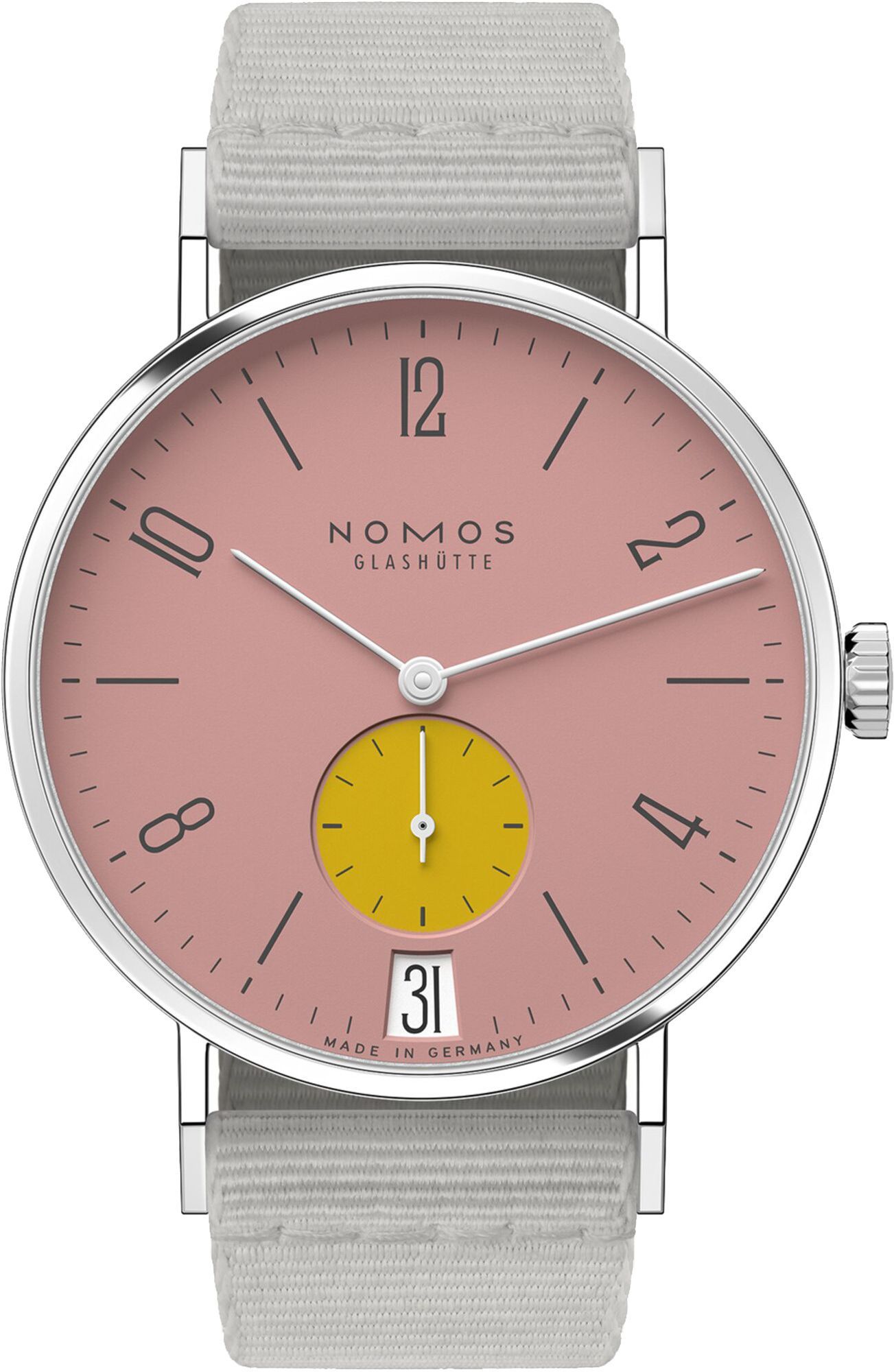 Nomos Glashutte Tangente  Pink Dial 37.5 mm Manual Winding Watch For Women - 1