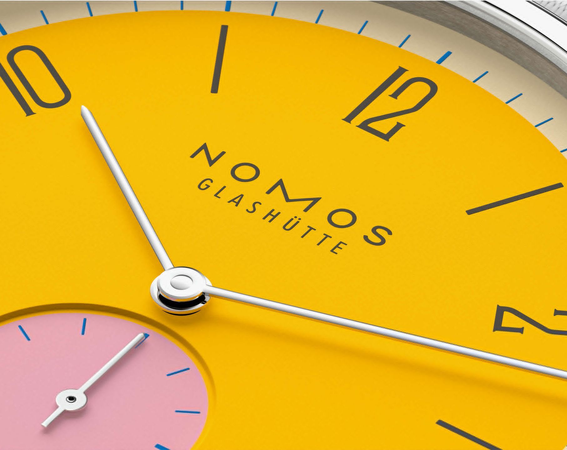 Nomos Glashutte Tangente  Yellow Dial 37.5 mm Manual Winding Watch For Women - 5