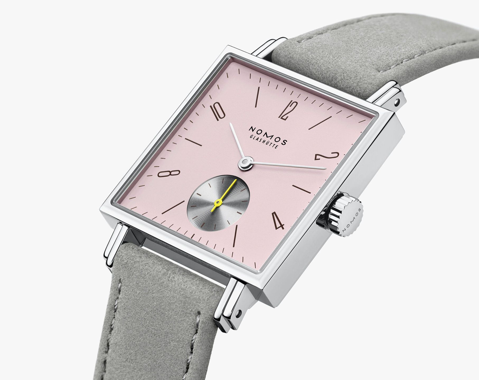 Nomos Glashutte Tetra  Pink Dial 29.5 mm Manual Winding Watch For Unisex - 3