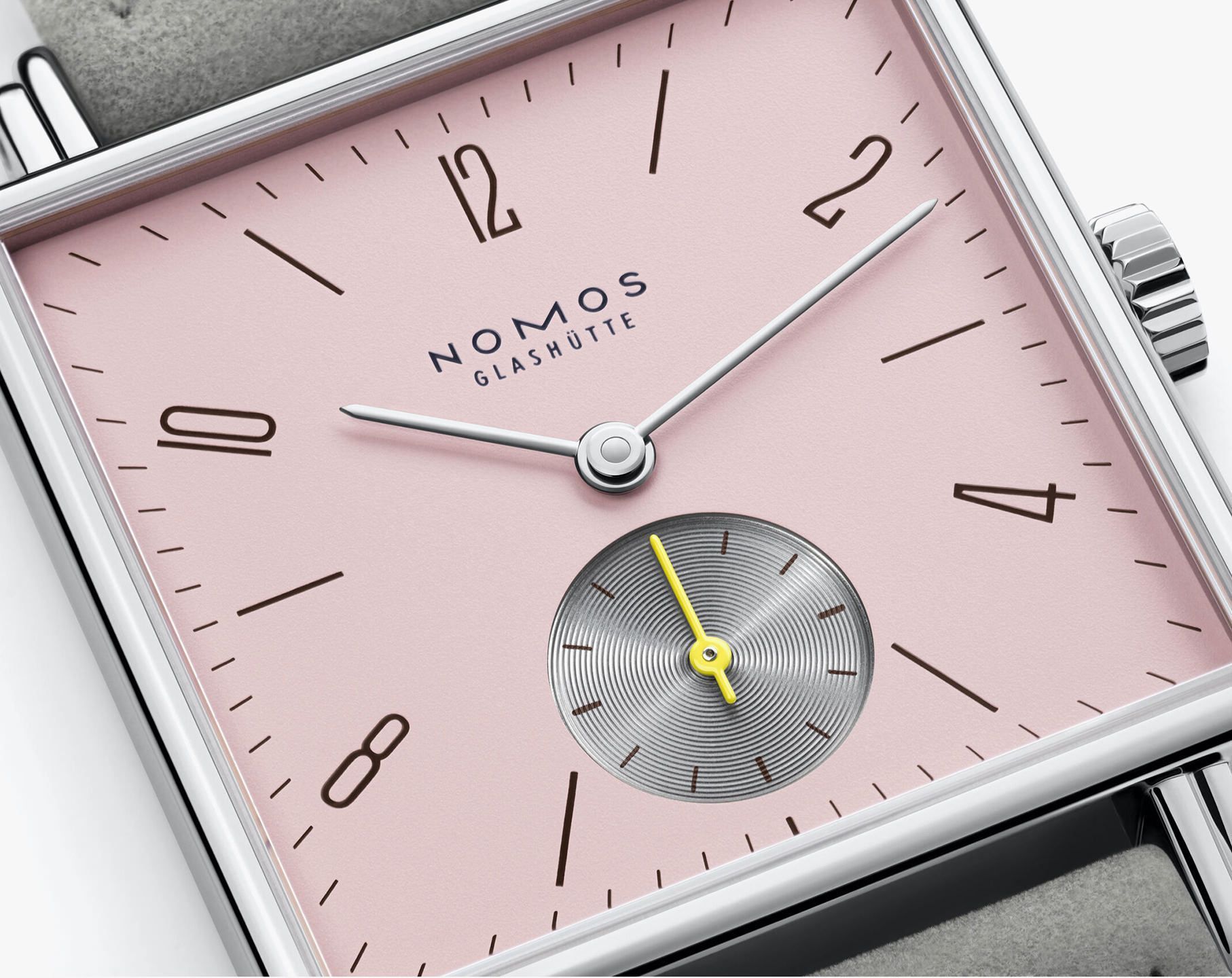 Nomos Glashutte Tetra  Pink Dial 29.5 mm Manual Winding Watch For Unisex - 6
