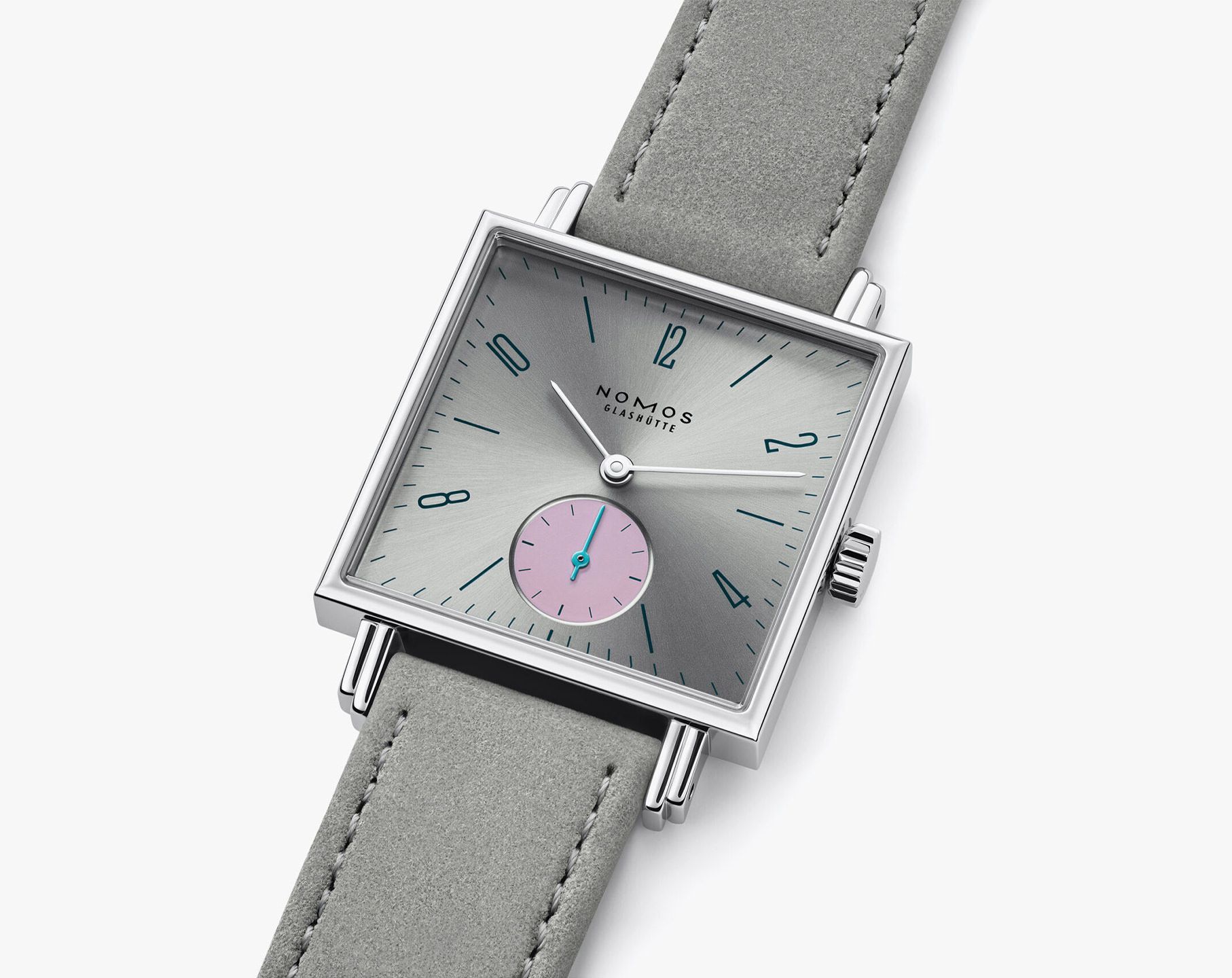 Nomos Glashutte Tetra  Silver Dial 29.5 mm Manual Winding Watch For Unisex - 4
