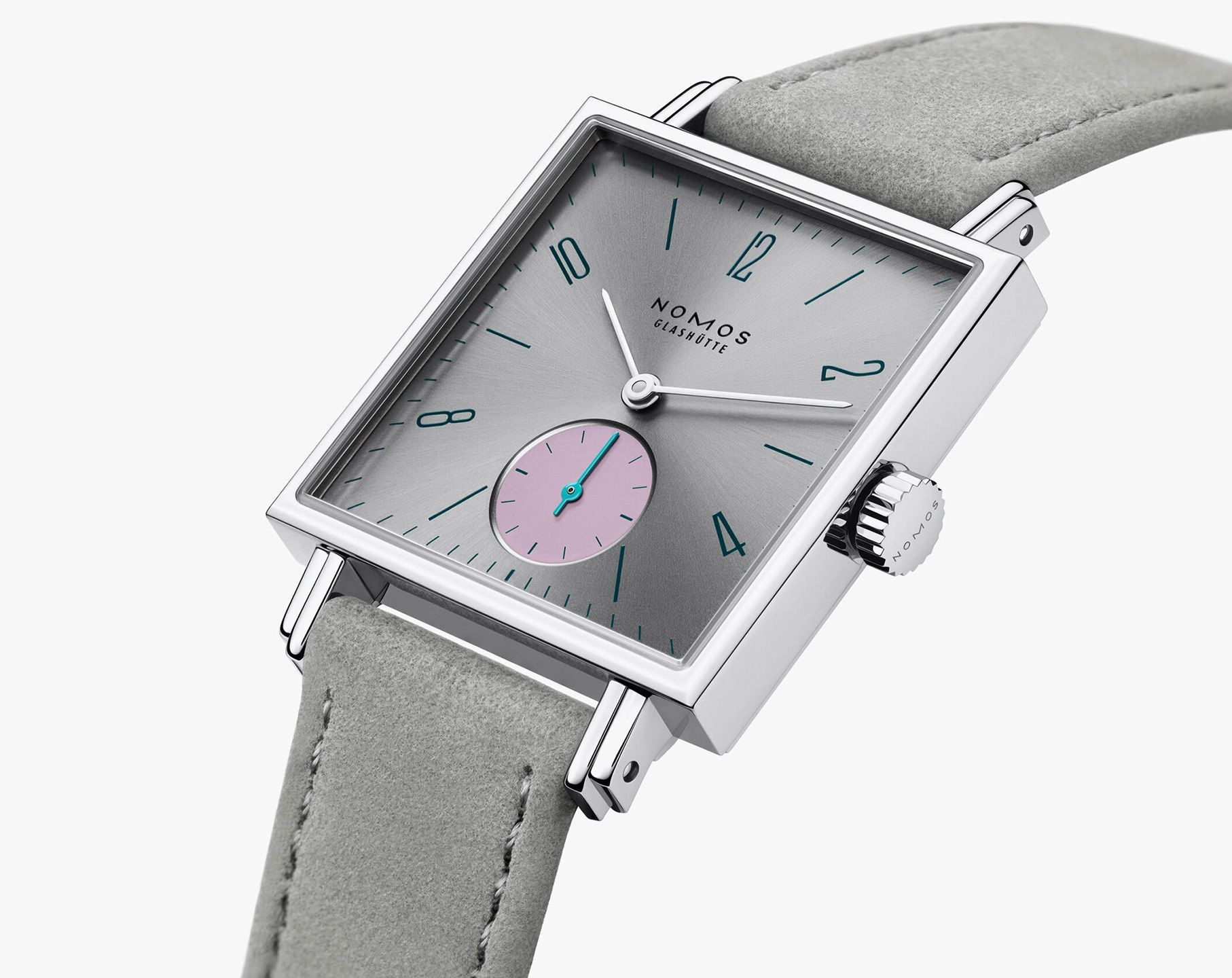 Nomos Glashutte Tetra  Silver Dial 29.5 mm Manual Winding Watch For Unisex - 3