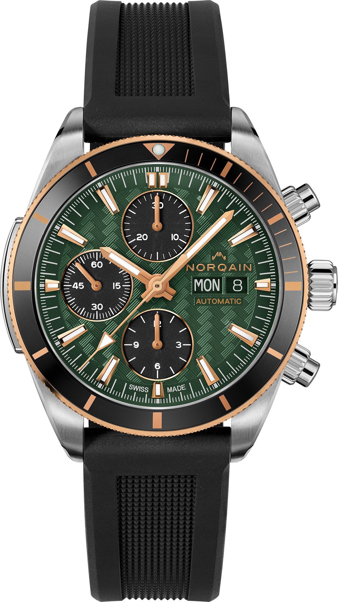 NORQAIN Adventure Adventure Sport Chrono Green Dial 41 mm Automatic Watch For Men - 1