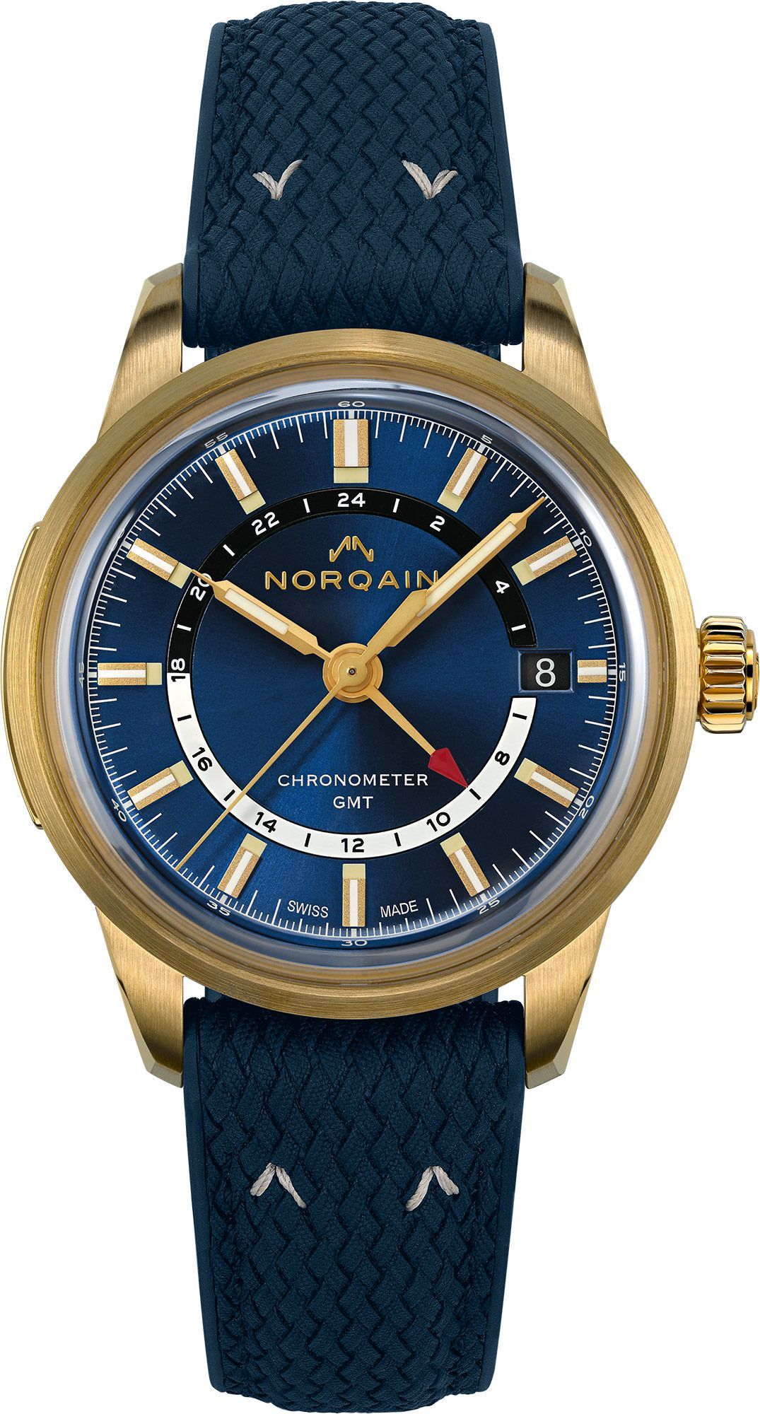NORQAIN Freedom Freedom 60 GMT Blue Dial 40 mm Automatic Watch For Unisex - 1