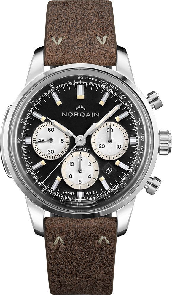 NORQAIN Freedom Freedom 60 Chrono Black Dial 43 mm Automatic Watch For Men - 1