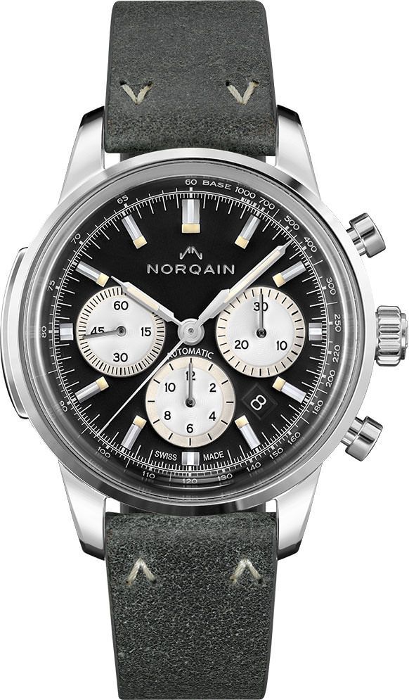 NORQAIN Freedom Freedom 60 Chrono Black Dial 43 mm Automatic Watch For Men - 1
