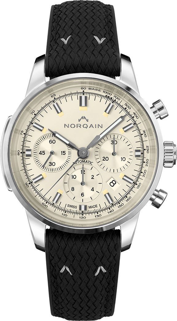 NORQAIN Freedom Freedom 60 Chrono Cream Dial 43 mm Automatic Watch For Men - 1