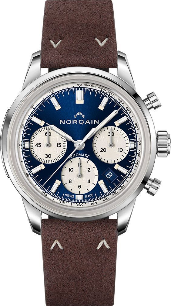 NORQAIN Freedom Freedom 60 Chrono Blue Dial 40 mm Automatic Watch For Men - 1