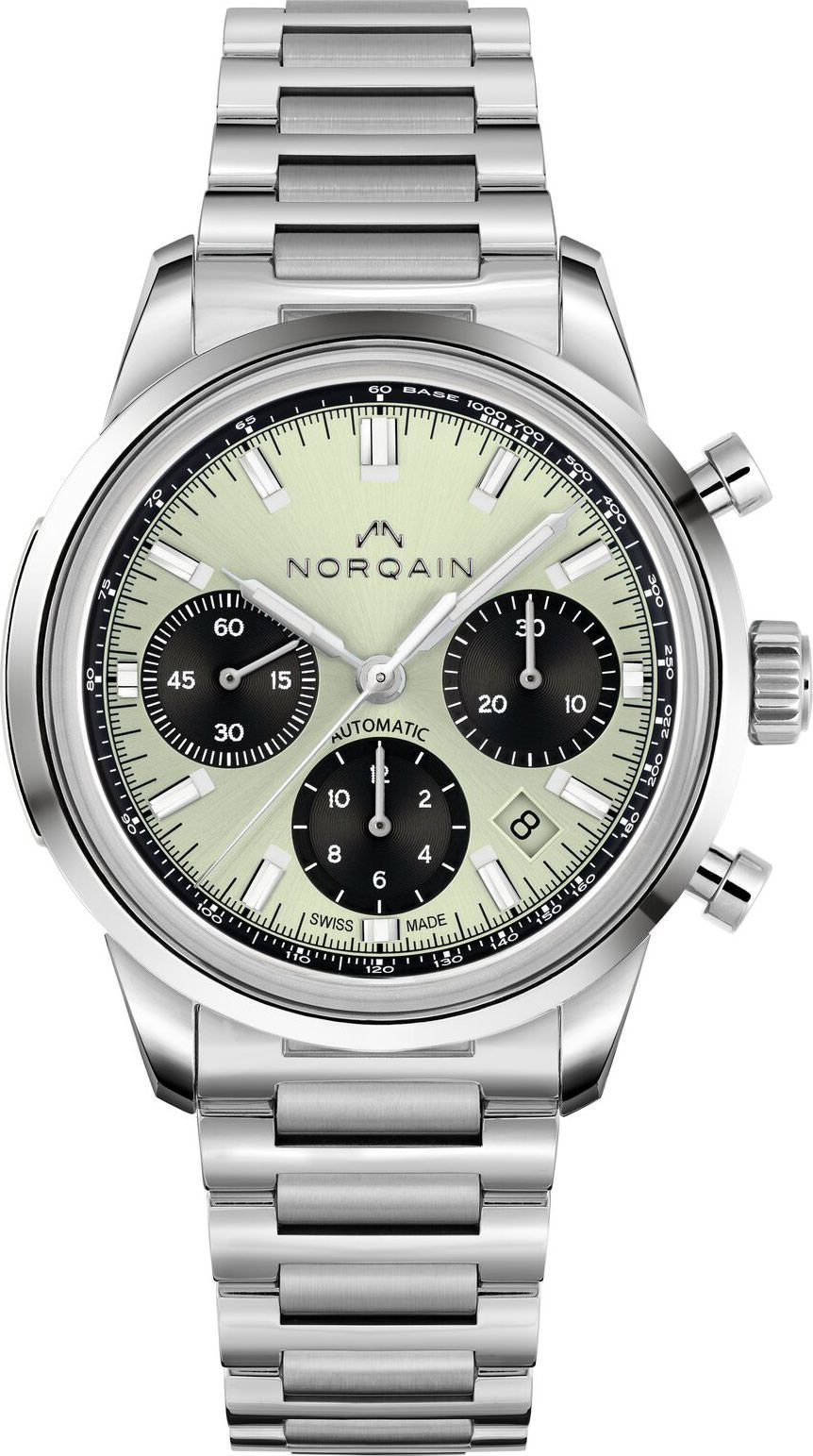 NORQAIN Freedom Freedom 60 Chrono Green Dial 40 mm Automatic Watch For Unisex - 1