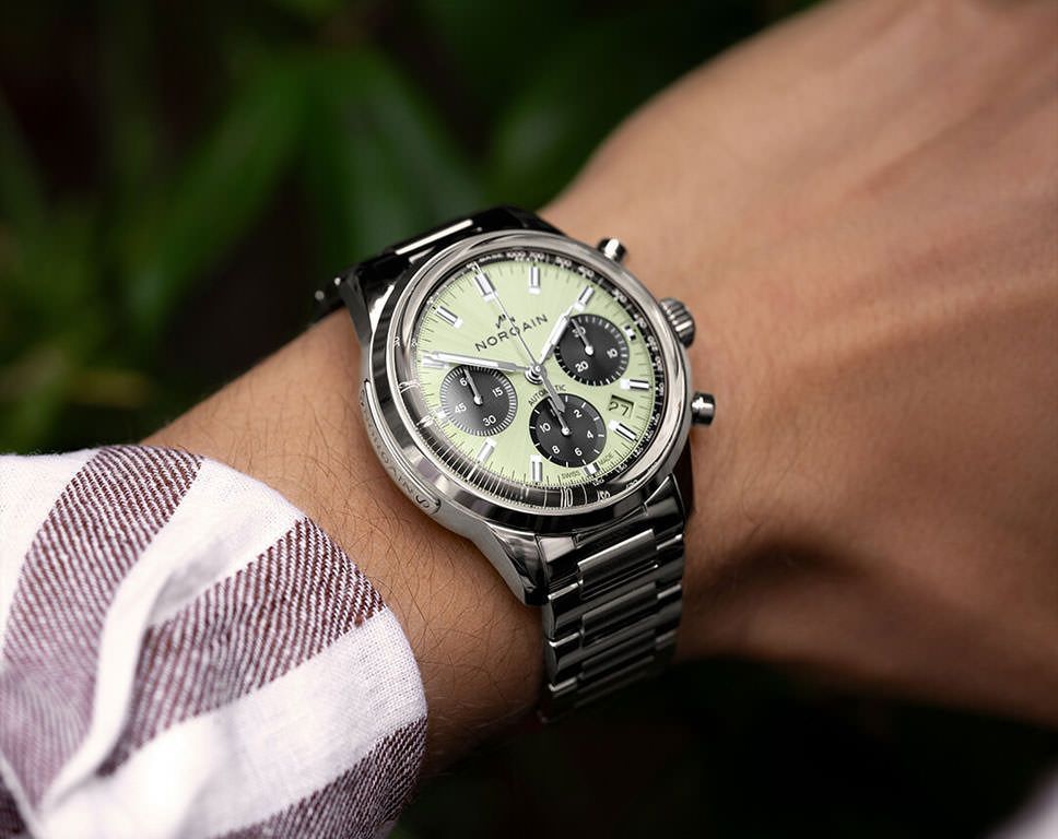 NORQAIN Freedom Freedom 60 Chrono Green Dial 40 mm Automatic Watch For Unisex - 3