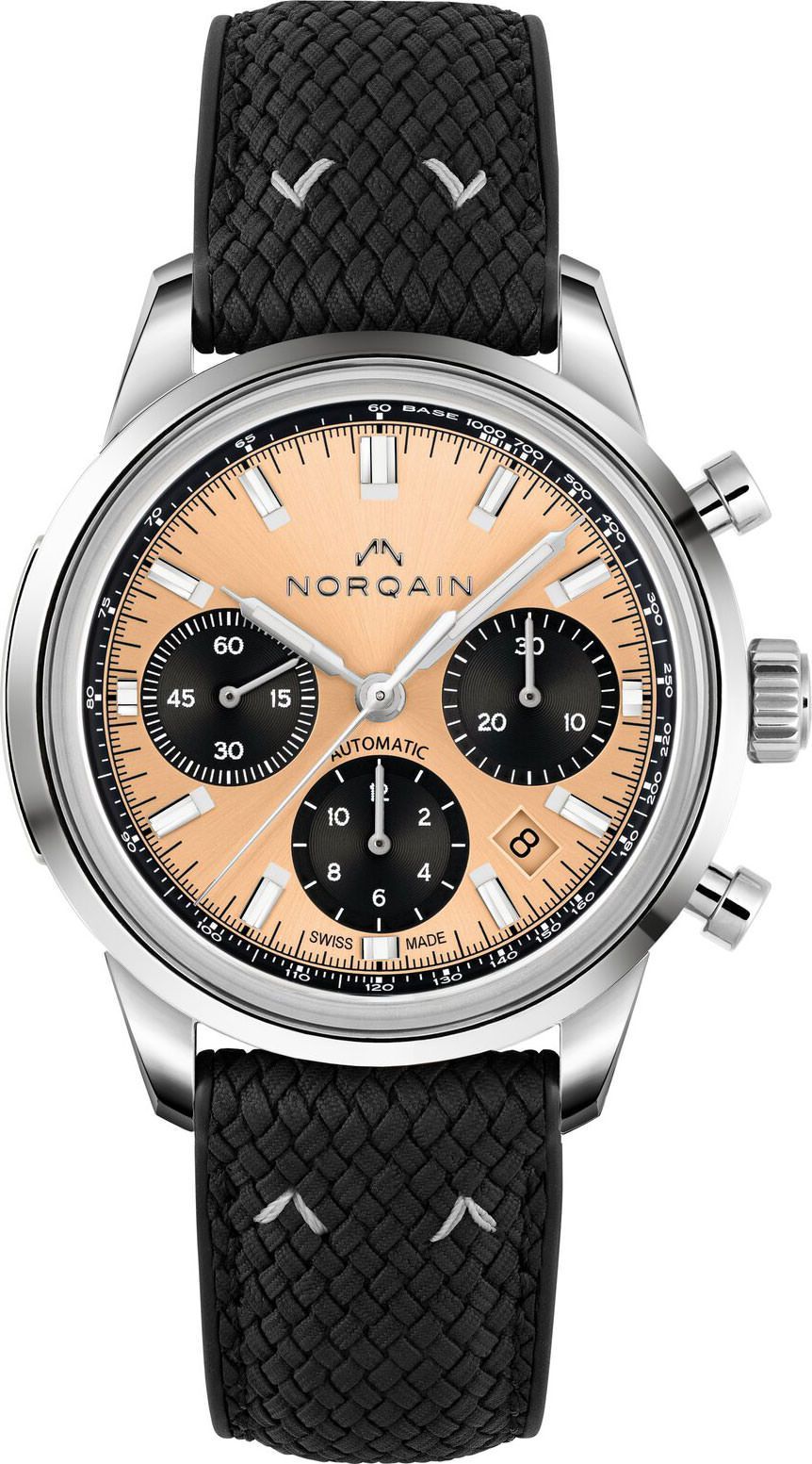 NORQAIN Freedom Freedom 60 Chrono Peach Dial 40 mm Automatic Watch For Unisex - 1