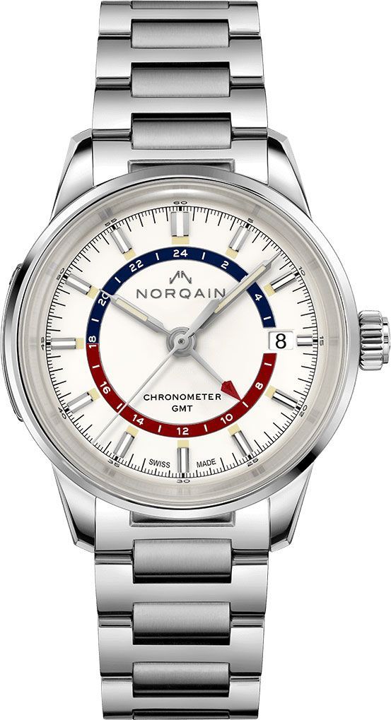 NORQAIN Freedom Freedom 60 GMT Silver Dial 40 mm Automatic Watch For Men - 1