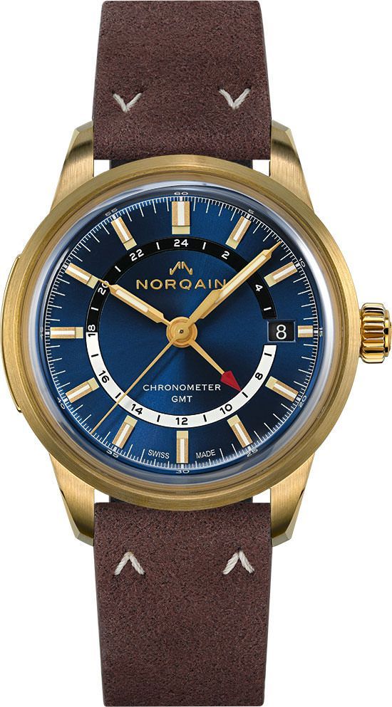 NORQAIN Freedom Freedom 60 GMT Blue Dial 40 mm Automatic Watch For Unisex - 1