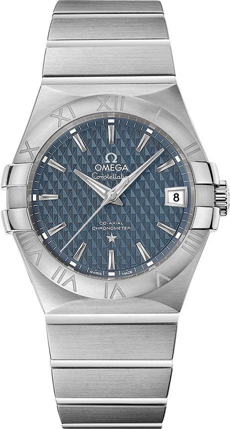 Omega Constellation  Blue Dial 35 mm Automatic Watch For Men - 1