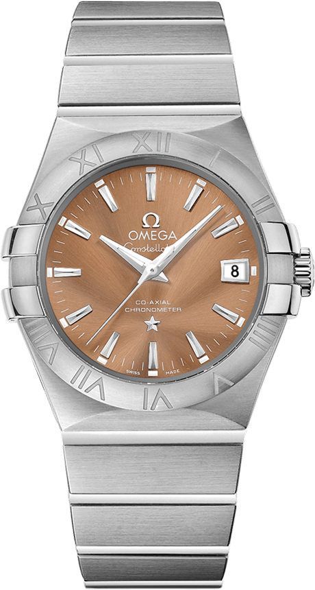 Omega Constellation  Brown Dial 35 mm Automatic Watch For Unisex - 1