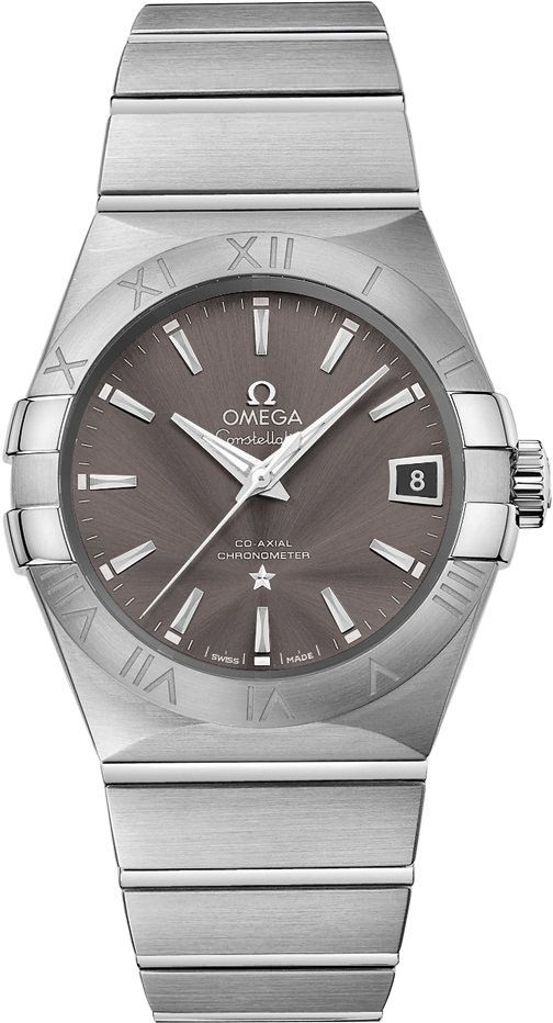 Omega Constellation  Grey Dial 38 mm Automatic Watch For Men - 1