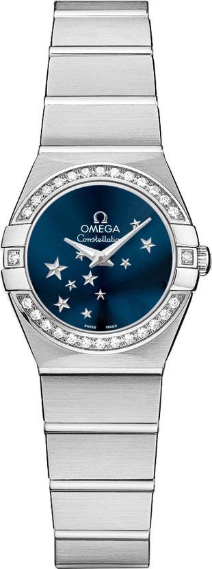 Omega Constellation  Blue Dial 24 mm Quartz Watch For Women - 1