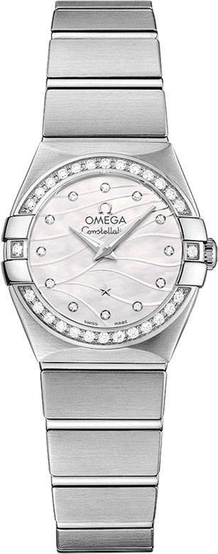 Omega Constellation  Silver Dial 24 mm Quartz Watch For Women - 1