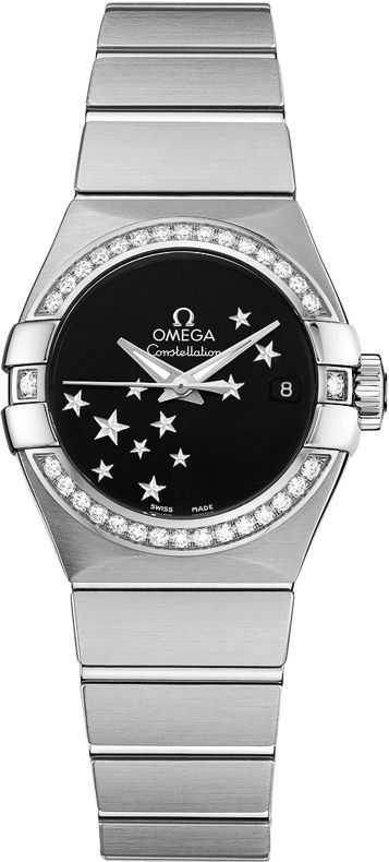 Omega Constellation 27 mm Watch in Black Dial For Women - 1