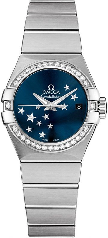 Omega Constellation  Blue Dial 27 mm Automatic Watch For Women - 1