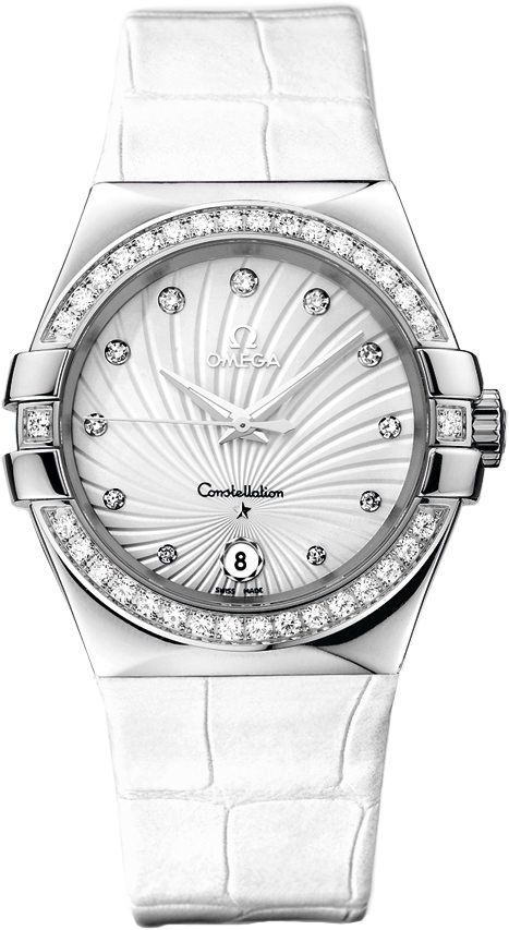 Omega Constellation  White Dial 35 mm Quartz Watch For Women - 1