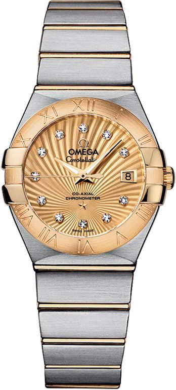 Omega Constellation  Champagne Dial 27 mm Automatic Watch For Women - 1